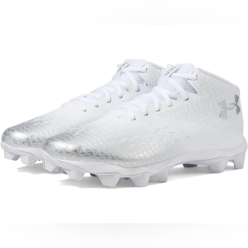 Under Armour White Football Cleats men’s size 11.5spotlight 4.0 New no box‎
